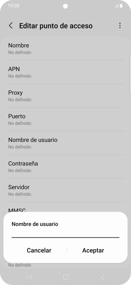 Introduce wap@wap y pulsa Aceptar.