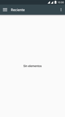 Desliza el dedo hacia la derecha desde la parte izquierda de la pantalla.