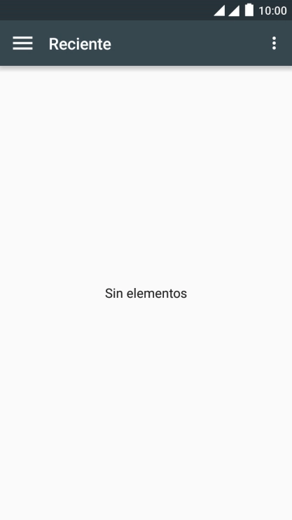 Desliza el dedo hacia la derecha desde la parte izquierda de la pantalla.