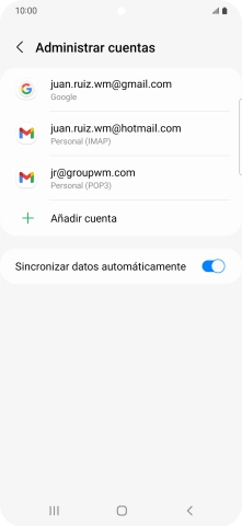 Pulsa el indicador junto a 