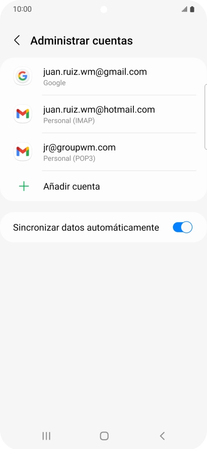 Pulsa el indicador junto a 