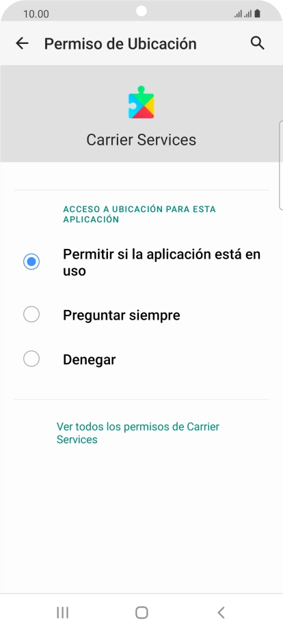 Pulsa el ajuste deseado.