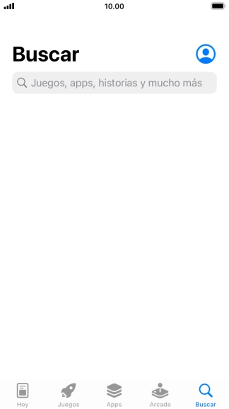 Pulsa en el campo de búsqueda e introduce el nombre o el tema de la app deseada.