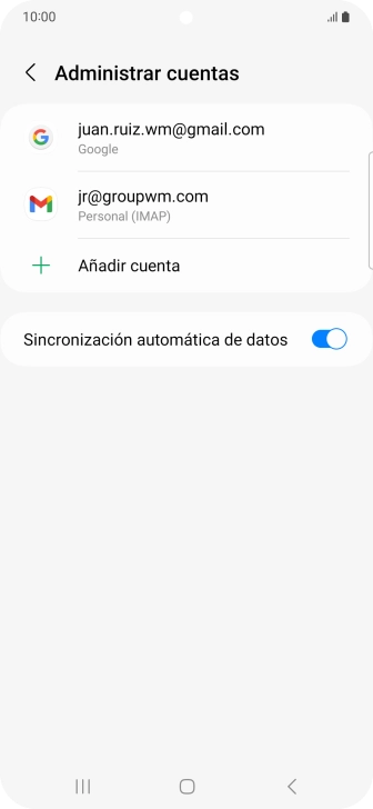Pulsa el indicador junto a 