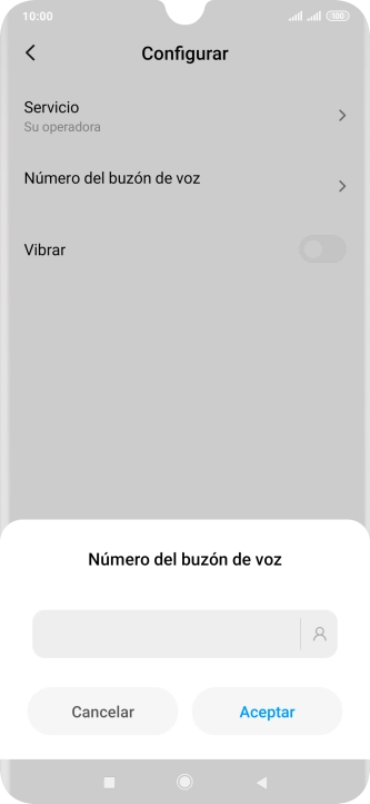 Introduce 22177 y pulsa Aceptar.