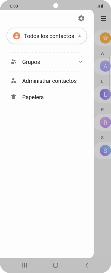 Pulsa Administrar contactos.