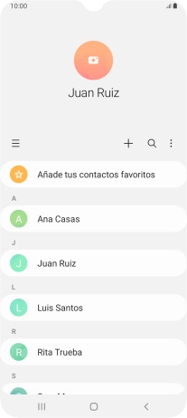 Pulsa el contacto deseado.