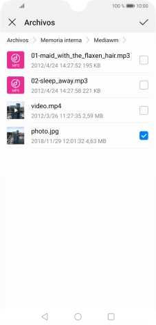 Pulsa el icono de guardar.