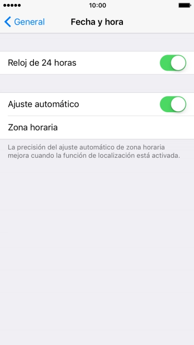 Pulsa la tecla de inicio para terminar y regresar a la pantalla de inicio.