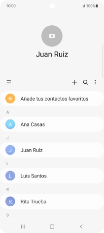 Pulsa el contacto deseado.