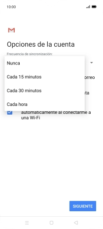Pulsa el ajuste deseado.