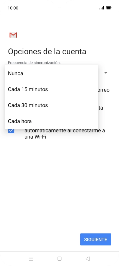 Pulsa el ajuste deseado.