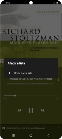 Pulsa Crear nueva lista.