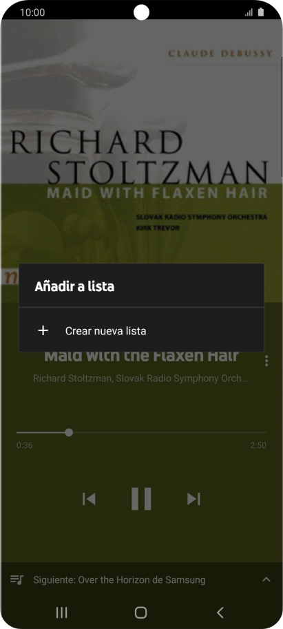 Pulsa Crear nueva lista.