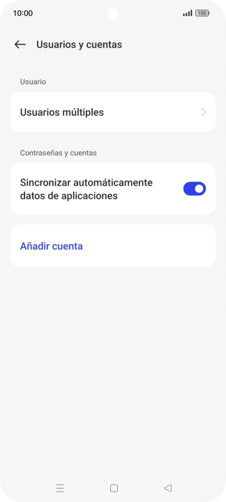 Pulsa Añadir cuenta.