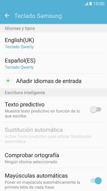 Pulsa el indicador junto a 