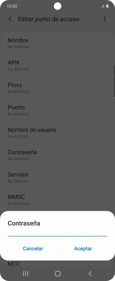 Introduce wap125 y pulsa Aceptar.