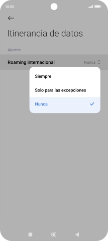 Pulsa el ajuste deseado para activar o desactivar la función.