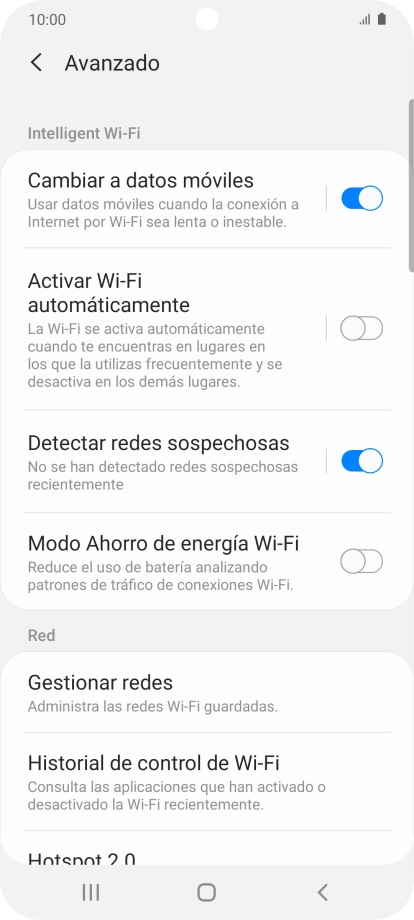 Pulsa el indicador junto a 