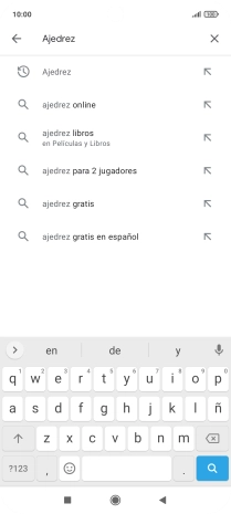 Introduce el nombre del tema o de la app y pulsa el icono de búsqueda.