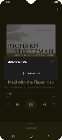 Pulsa CREAR LISTA.