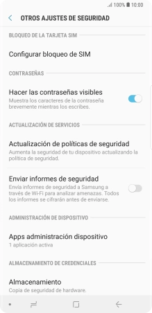 Pulsa Configurar bloqueo de SIM.