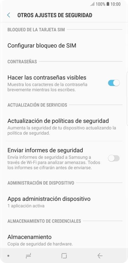 Pulsa Configurar bloqueo de SIM.