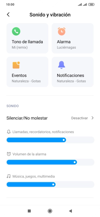 Pulsa Tono de llamada.