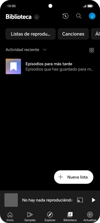 Pulsa la lista desplegable.