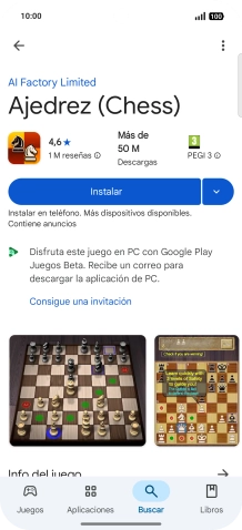 Pulsa Instalar y sigue las indicaciones de la pantalla para instalar la app.