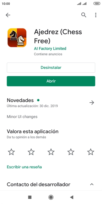 Pulsa Desinstalar.