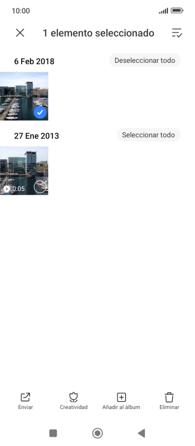 Pulsa el icono de seleccionar todo.