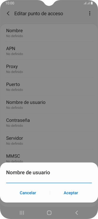 Introduce wap@wap y pulsa Aceptar.