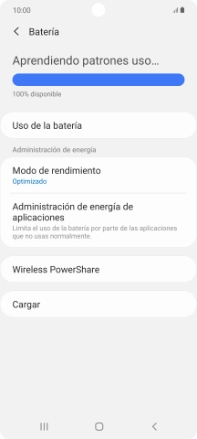 Pulsa Modo de rendimiento.
