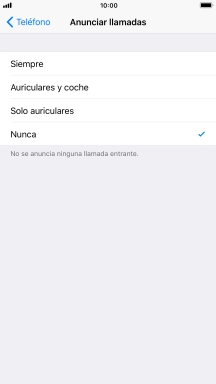 Pulsa Siempre para activar la función cuando el modo silencioso está desactivado.