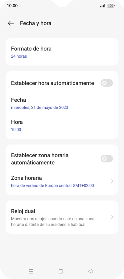 Pulsa el indicador junto a 