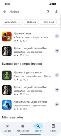 Pulsa la app deseada.