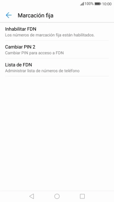 Pulsa Inhabilitar FDN.