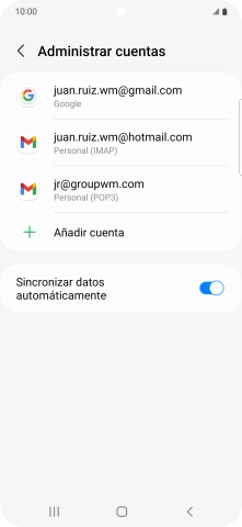 Pulsa el indicador junto a 