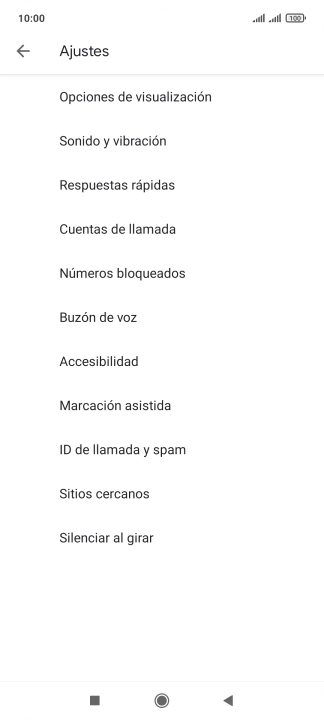 Pulsa Cuentas de llamada.