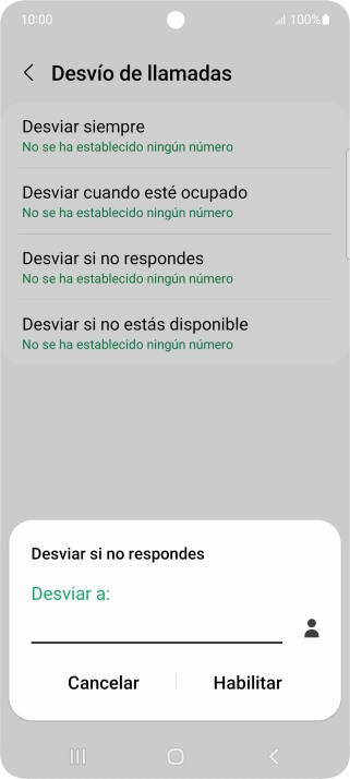 Introduce +34600132000 y pulsa Habilitar.