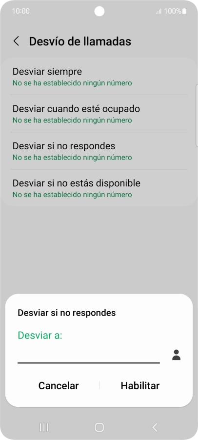 Introduce +34600132000 y pulsa Habilitar.