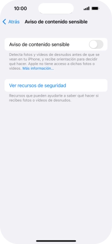 Pulsa el indicador junto a 