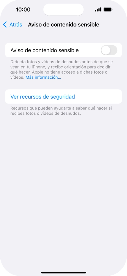 Pulsa el indicador junto a 