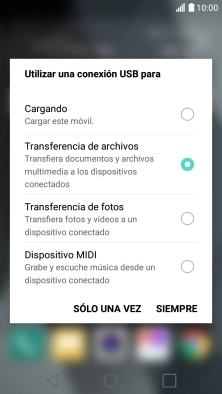 Pulsa Transferencia de archivos.