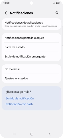 Pulsa Notificaciones de aplicaciones.