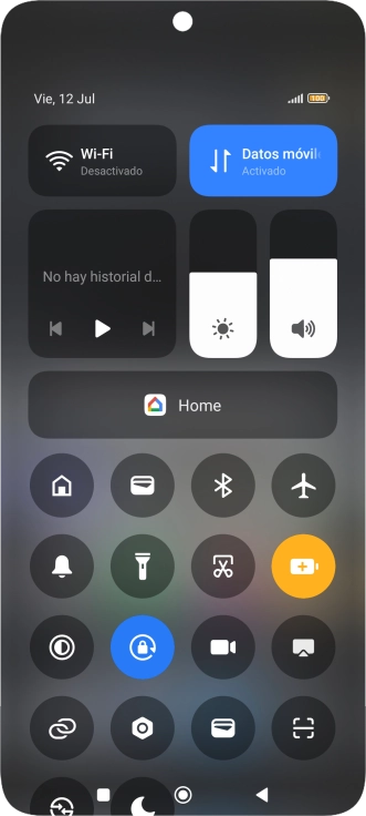 Pulsa la tecla de inicio para terminar y regresar a la pantalla de inicio.