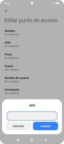 Introduce airtelwap.es y pulsa Aceptar.