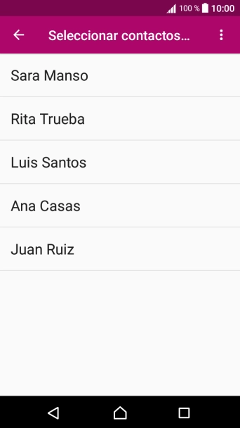 Pulsa el icono de menú.