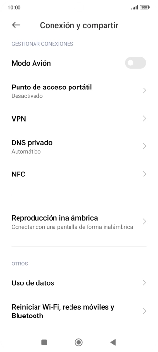 Pulsa Uso de datos.